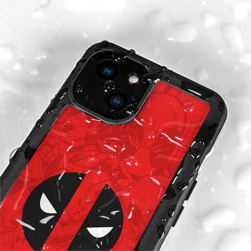 Marvel Deadpool Deadpool Emblem iPhone 15 Waterproof Case